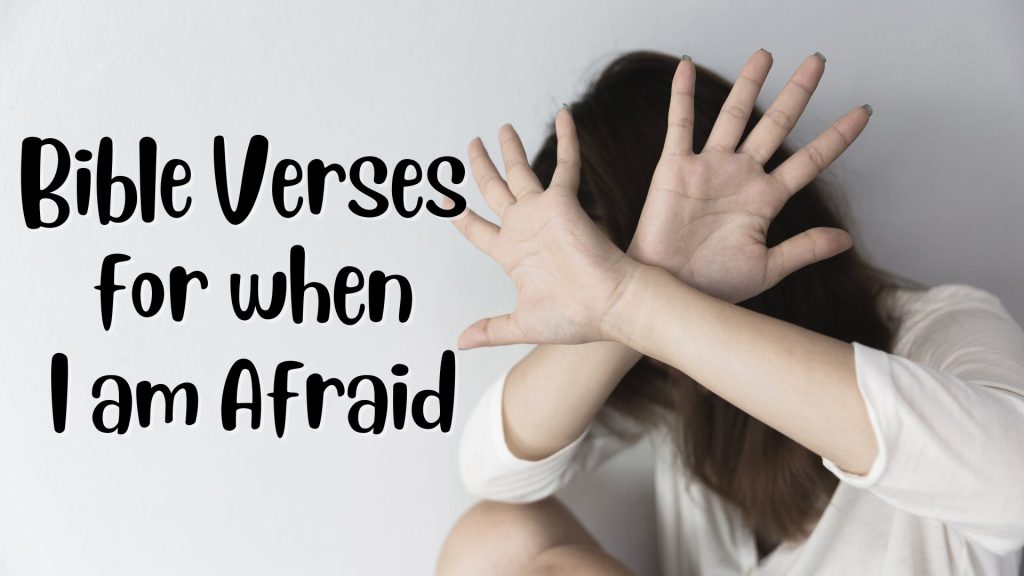 7 Bible Verses for when I am afraid