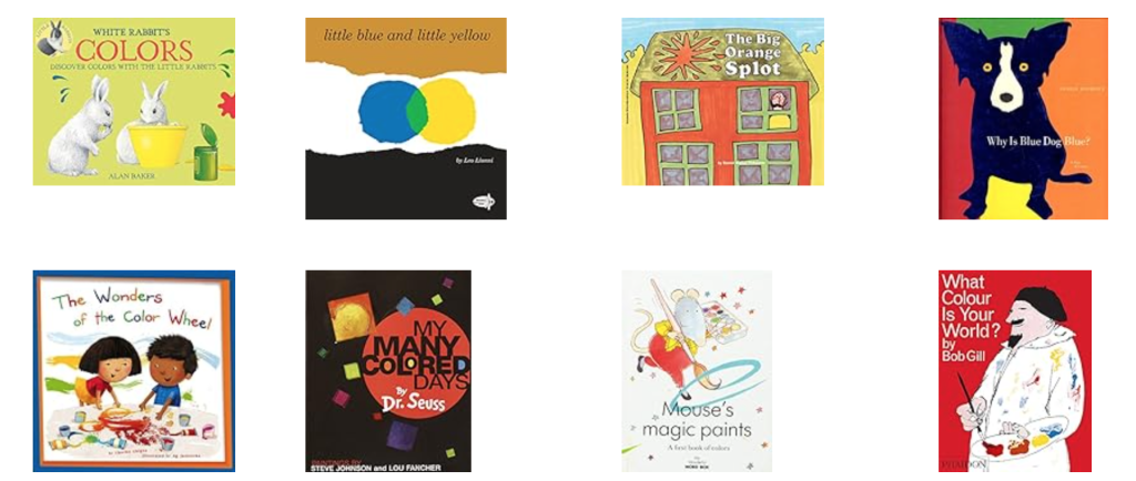 art books for kids on color