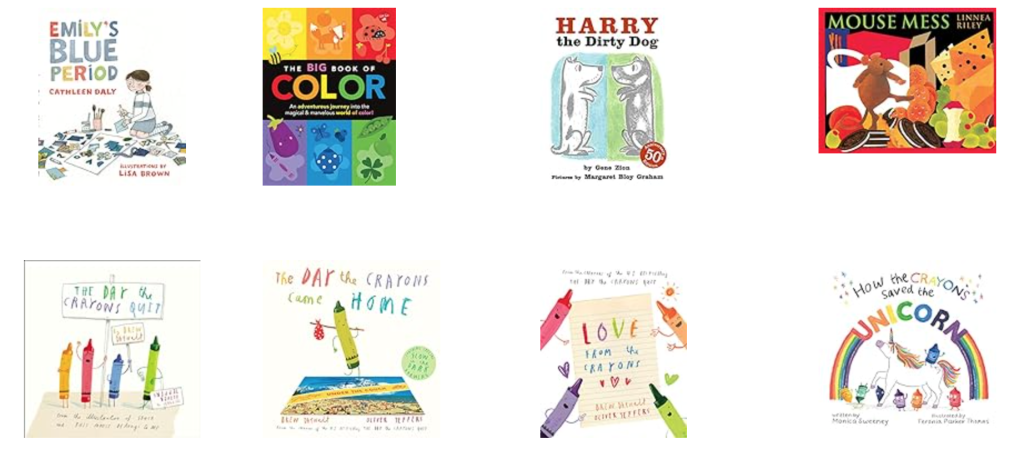 art books for kids on color