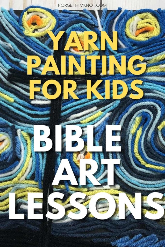 Yarn Painting Bible Art Lesson