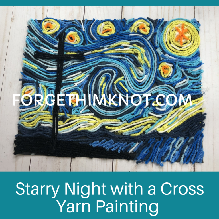 Yarn Painting Bible Art Lessons for Kids Him Knot