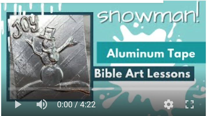 aluminum tape Bible art Youtube