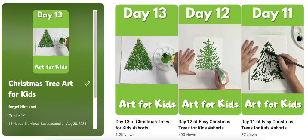 12 Days of easy Christmas trees for kids
