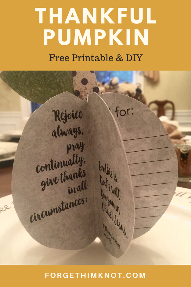 Read more about the article Thankful 3-D Paper Pumpkin
