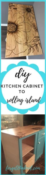 Read more about the article Kitchen cabinet to rolling island