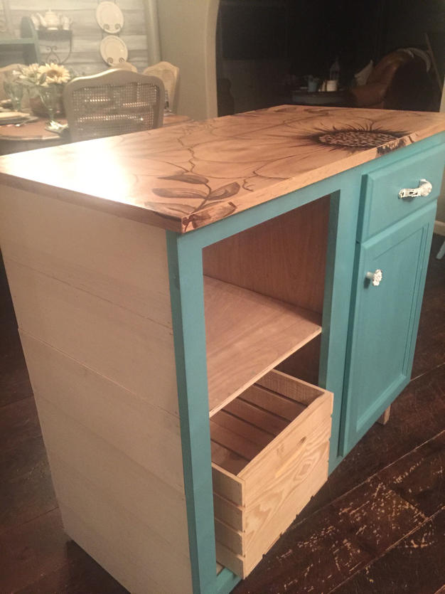 Kitchen cabinet to rolling island - Forget Him Knot