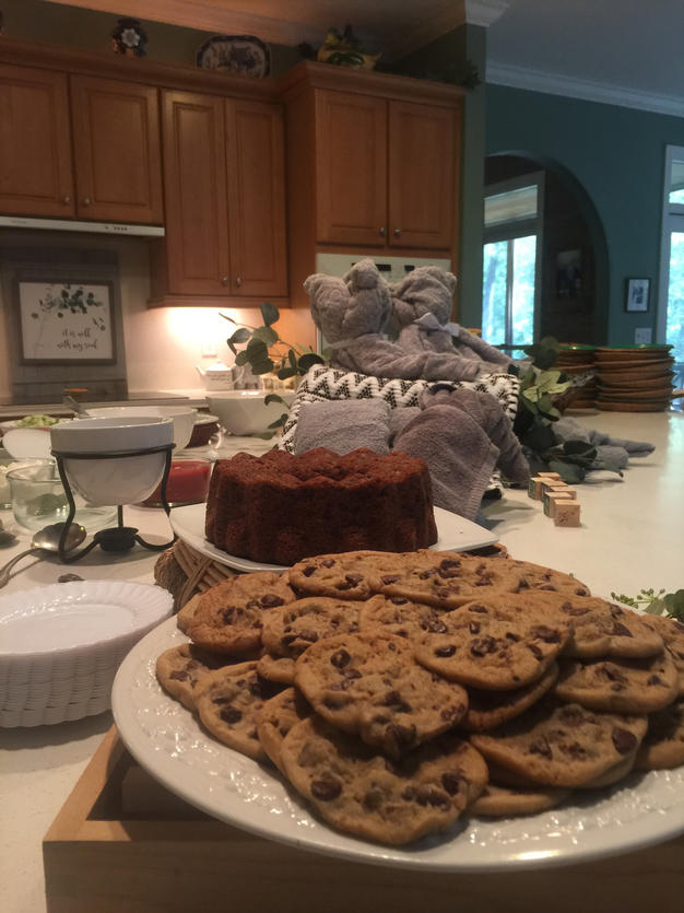 Cake and cookies