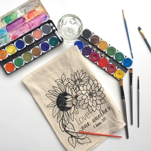 Read more about the article Coloring book tea-towels!