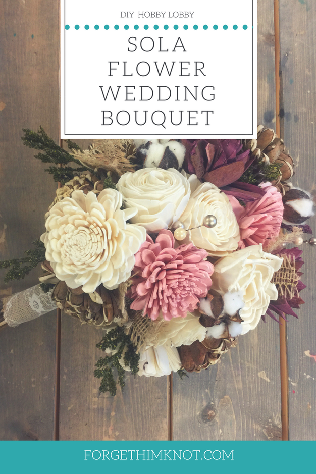 Read more about the article Hobby Lobby Sola Flower Wedding Bouquet DIY