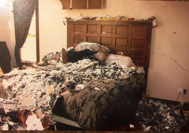 house fire bedroom