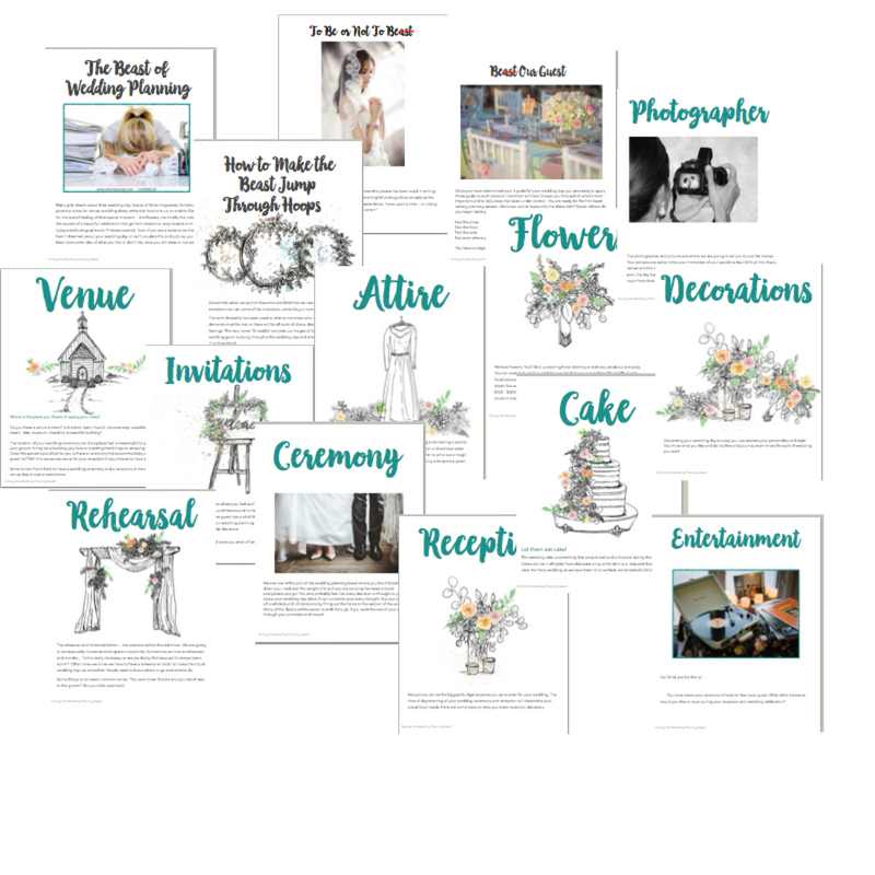 Taming the Wedding Planning Beast Workshop- How to plan your wedding, stay focused, organized and keep Christ the center of your ceremony- ForgetHimknot.com #Christianwedding