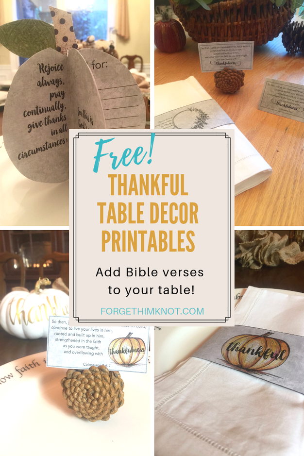 Read more about the article Thankful Table Decor Printables