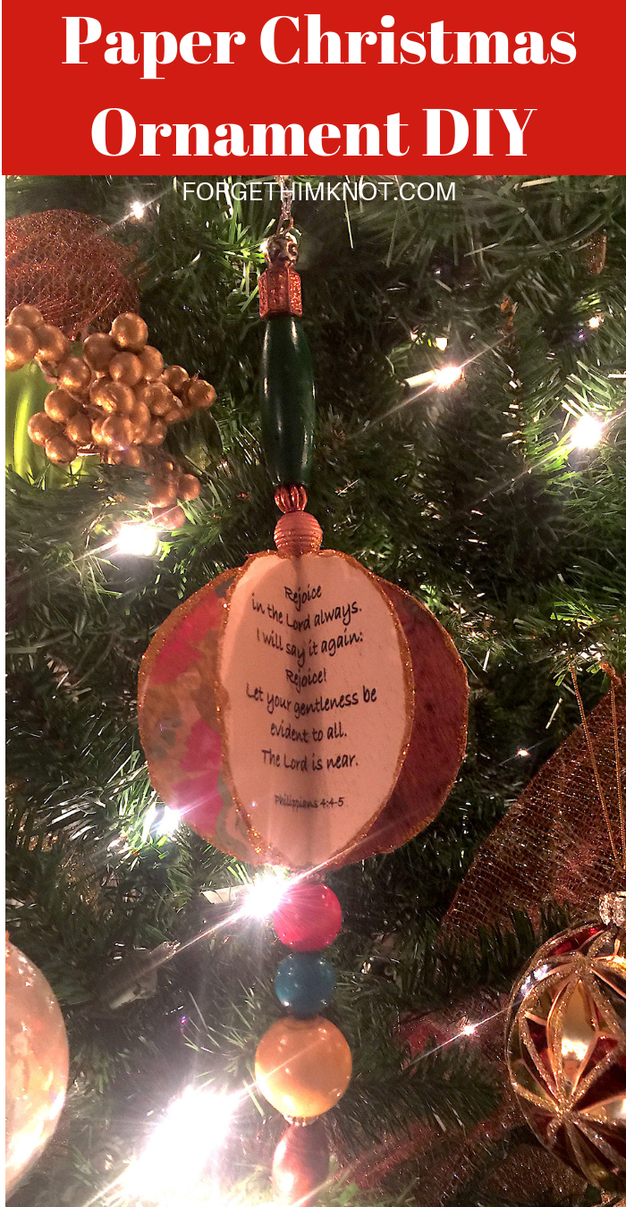 Read more about the article Joy Bible Verse Christmas Ornament DIY