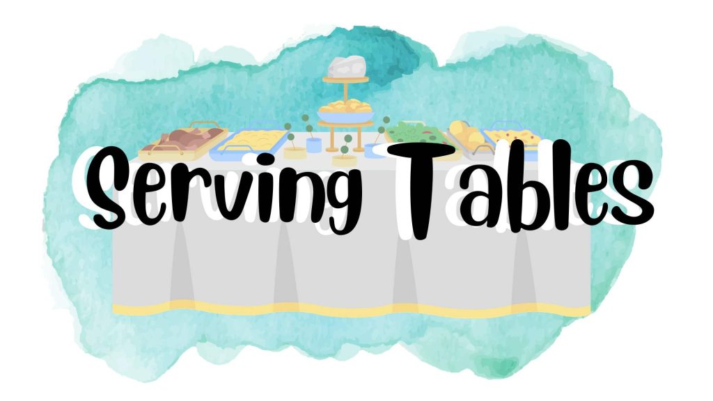 serving table ideas for