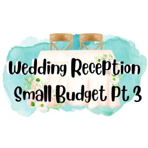 Read more about the article Ideas for a small budget wedding part 3