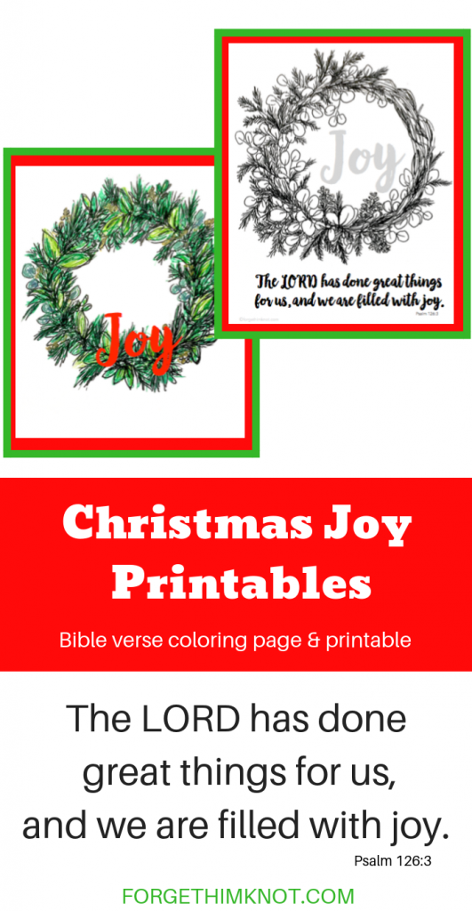Christmas Joy Printable in our Freebie Library