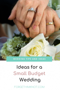 Read more about the article Ideas for a small budget wedding part 3