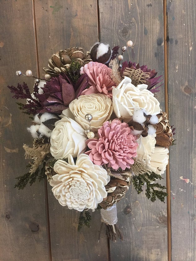 Hobby Lobby Sola Flower Wedding Bouquet DIY - Forget Him Knot