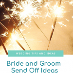 wedding send off lit sparklers