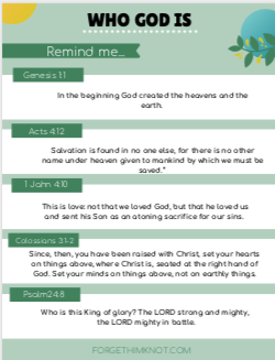 Bible verses to remember who God is for kids