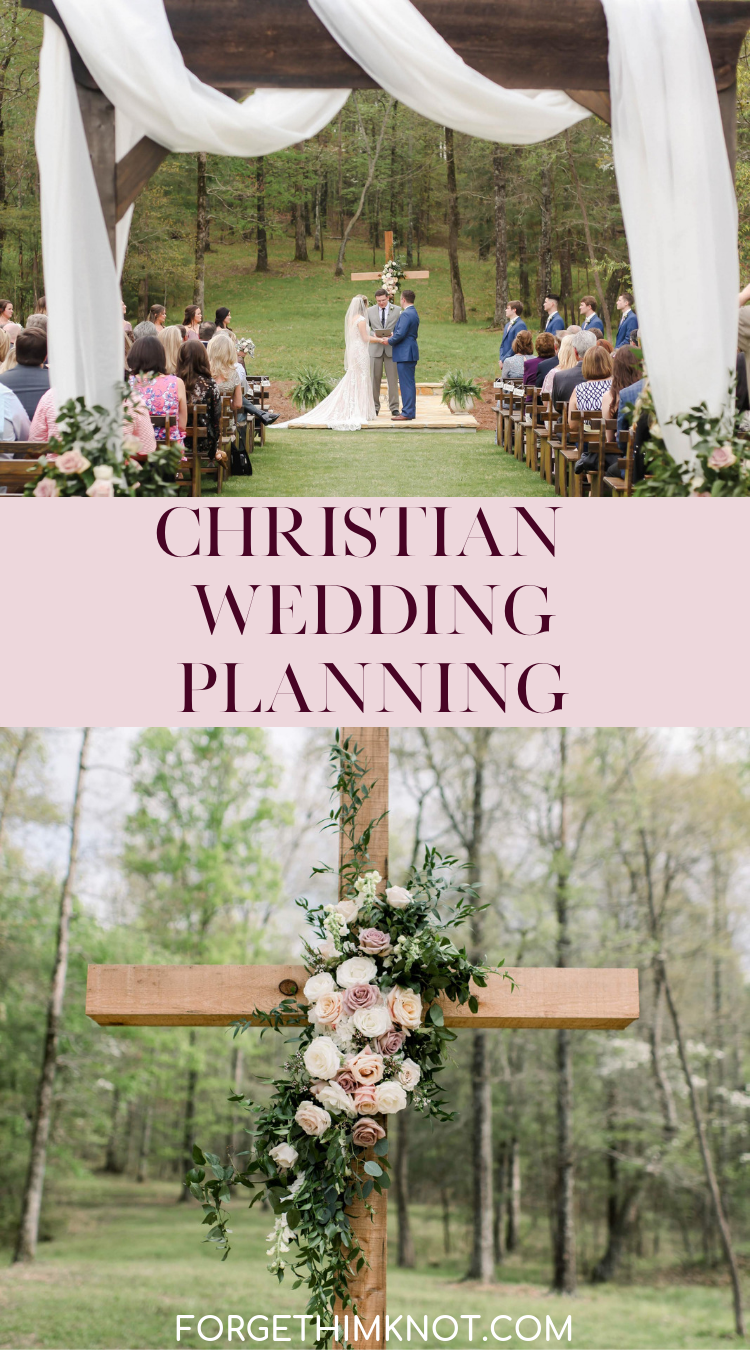 Christian Wedding Planning and Decor- Simple ideas to add Bible verses, decor, and keep the focus on what matters most #Christianwedding #weddings #weddingplanning #weddingideas