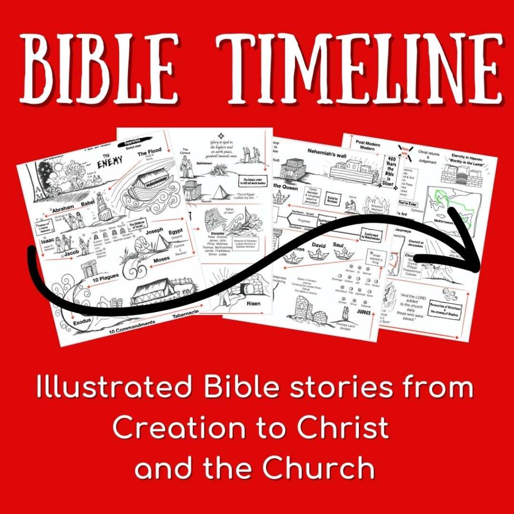 Bible story timeline printables