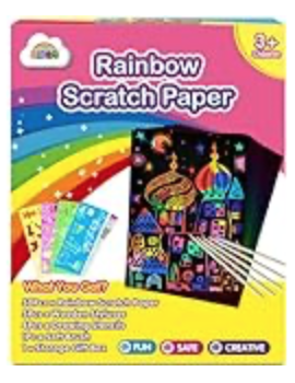 Rainbow Scratch paper