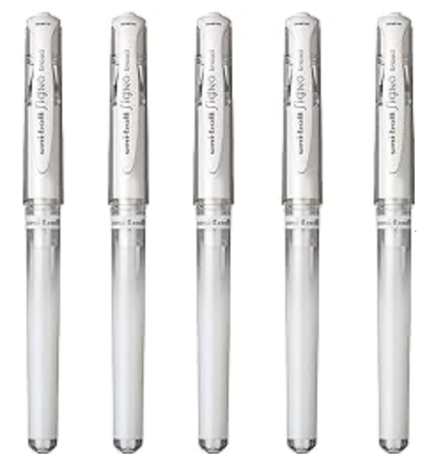 White gel pens