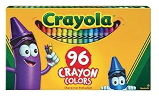 96 Crayola crayons