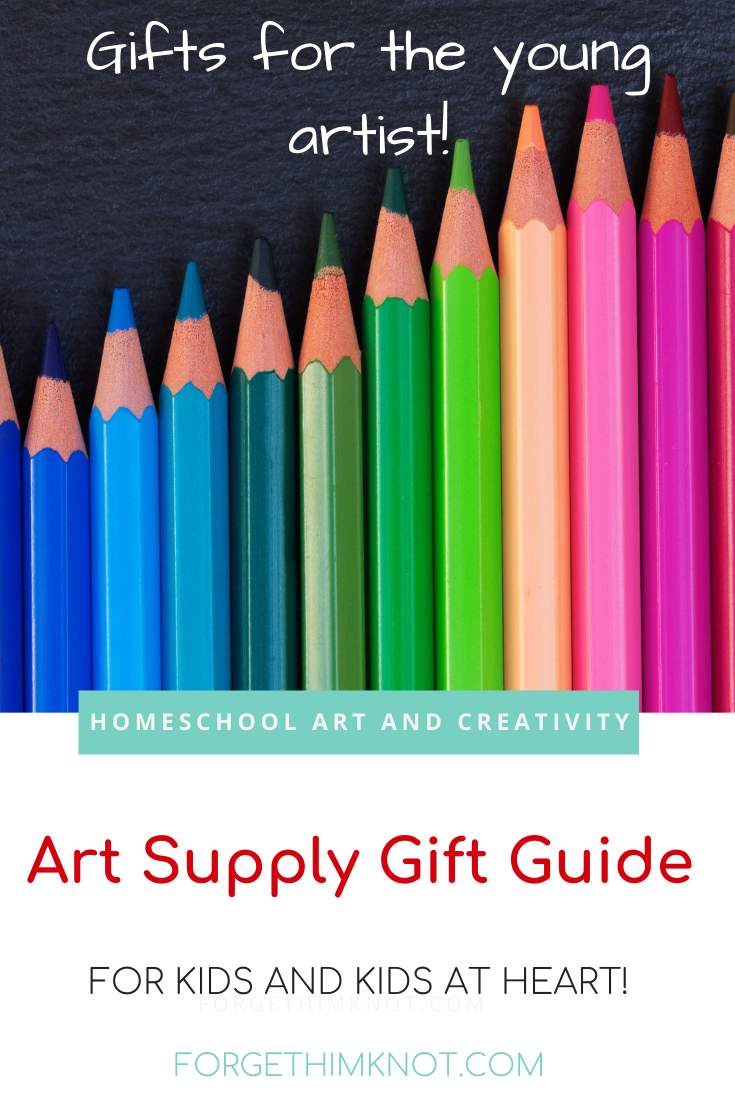 Art Supplies Gift Guide for Kids and Kids at HeART Him Knot