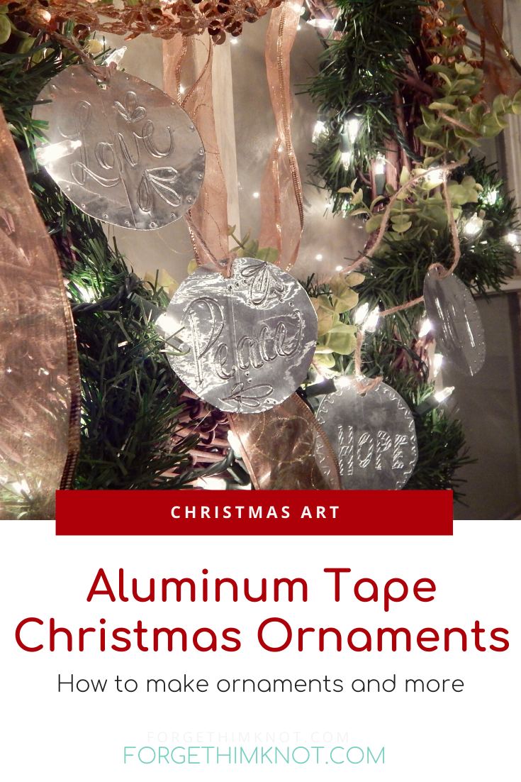 Aluminum tape Christmas ornament Pinterest