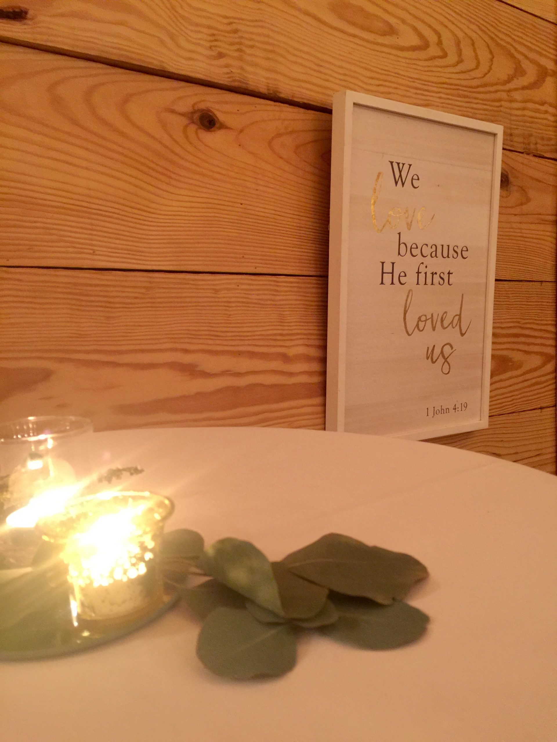 Bible verse wedding sign 