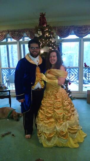 Melissa and Rob as Beauty and the Beast