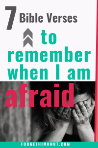 Read more about the article 7 Bible Verses on Fear – to Remember When I am Afraid