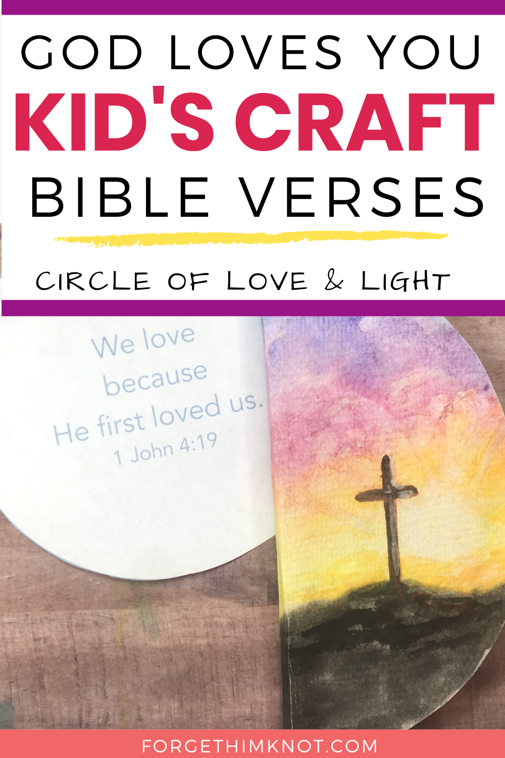 God Love You! Circle of love and light mnni book of Bible verses