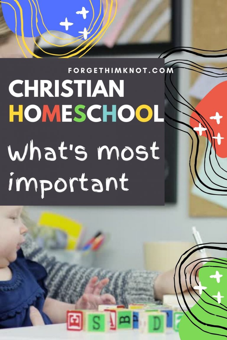 Christian homeschool tips about what matters most