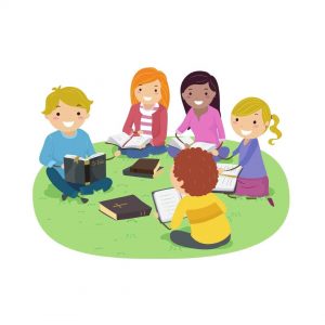 children reading their Bibles Online beginners Bible study