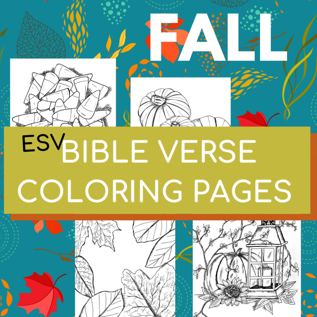Fall Bible Verse coloring pages ESV