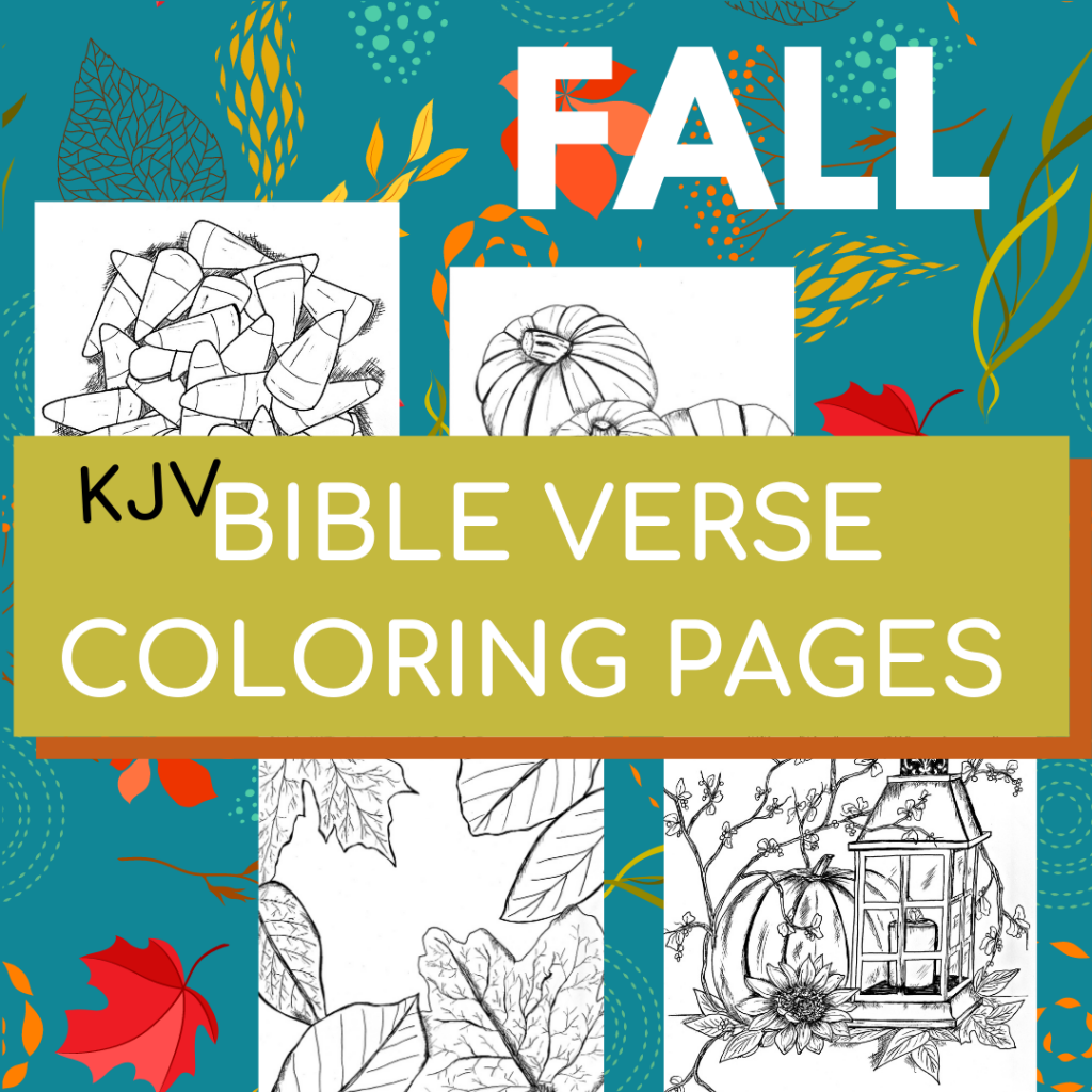 Fall Bible verse coloring pages KJV