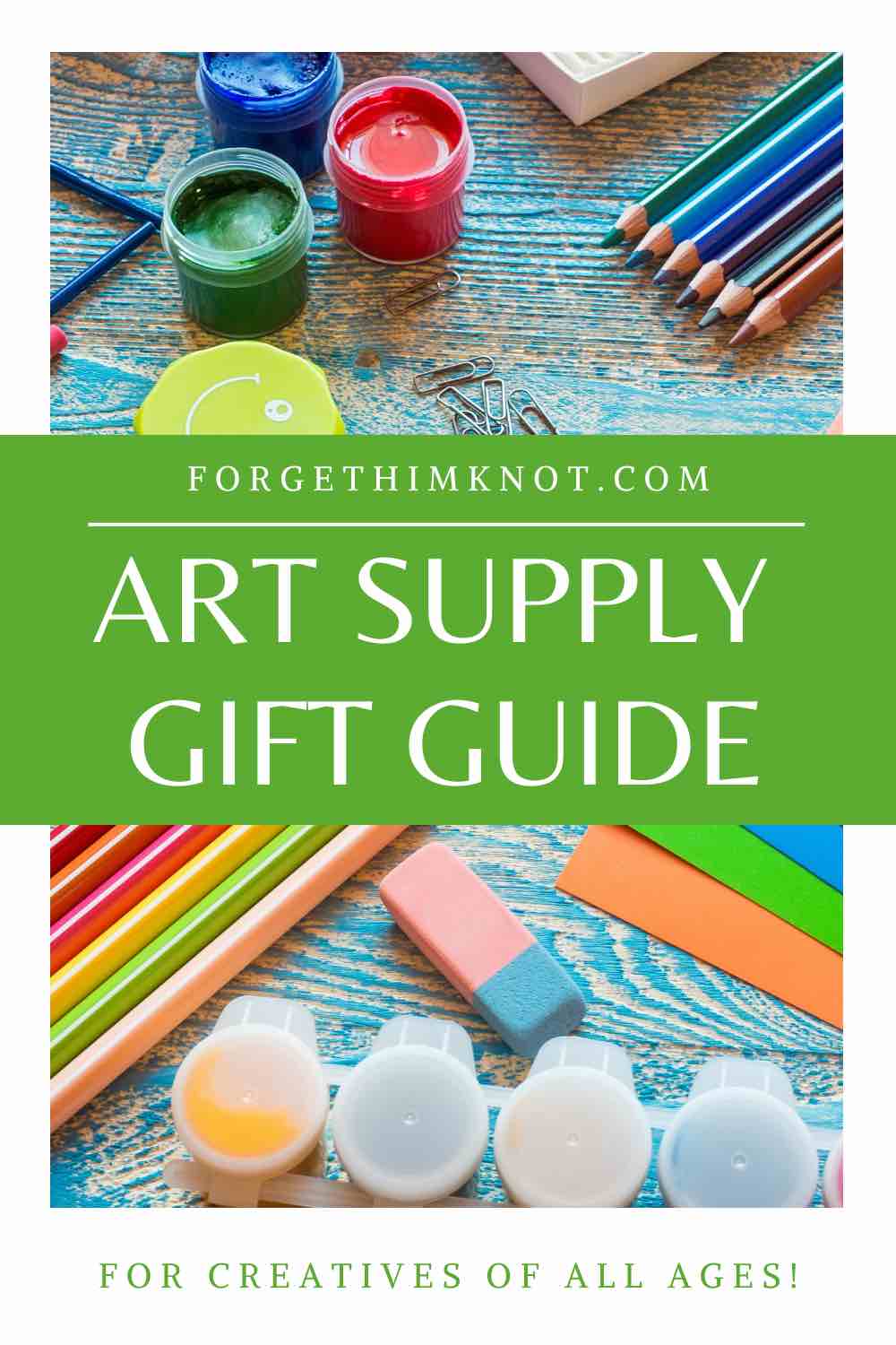 Art Supplies Gift Guide for Kids and Kids at HeART Him Knot