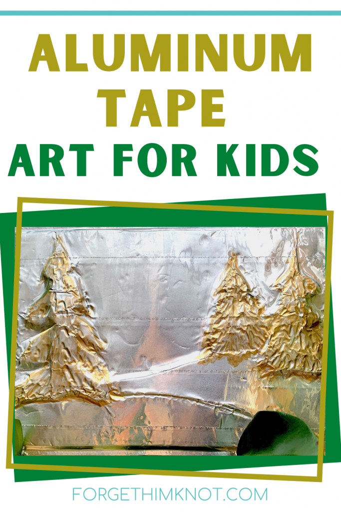 Art for kids using aluminum tape