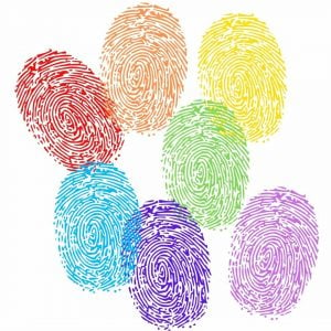 colorful fingerprints
