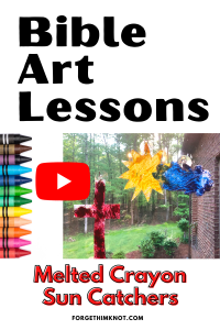Melted crayon Youtube art lesson