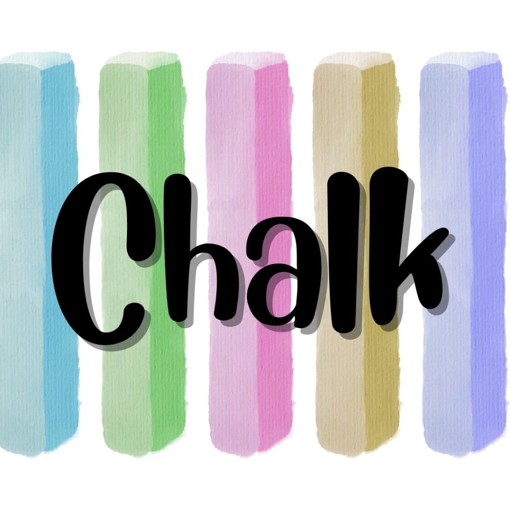 Christian art for kids using chalk
