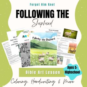 Following the Shepherd- Bible Art Lesson
