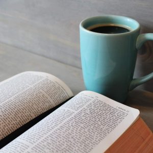 Bible and coffee cup 