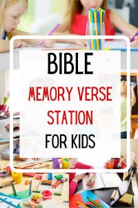 Bible memory verse station 