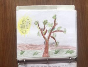 Bible memory verse binder page