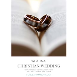 rings on a Bible- Christian Weddings