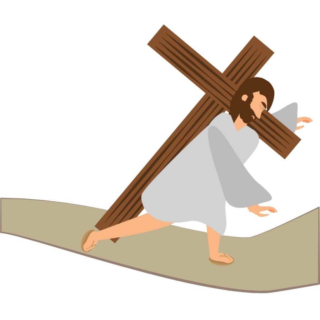 Jesus carrying the cross